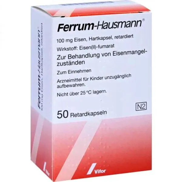Капсулы с железом FERRUM HAUSMANN Retardkapseln 50 шт Vifor Pharma